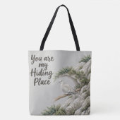 Tote Bag Lieu de refuge - Psaume 32:7 (Devant)