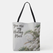 Tote Bag Lieu de refuge - Psaume 32:7 (Dos)