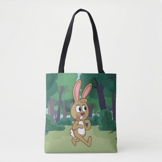 Tote Bag Lièvres de Rick | Becky de garde forestière (Devant)
