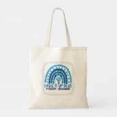 Tote Bag Light It Up Blue Rainbow (Dos)