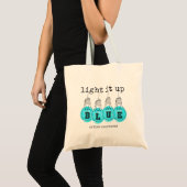 Tote Bag Light It Up Blue Sensibilisation sur l'autisme Pre (Devant (produit))