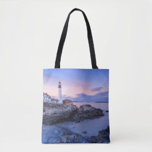 Tote Bag Lighthouses Cape Elizabeth, Maine