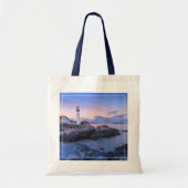 Tote Bag Lighthouses | Cape Elizabeth, Maine (Devant)