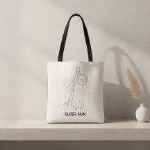 Ligne artistique moderne de super maman guerrière