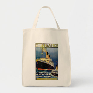 Tote Bag Ligne blanche d'étoile