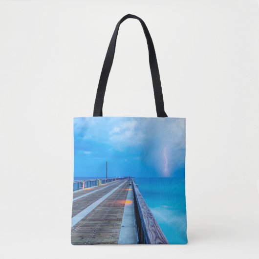 Tote Bag Ligne de Navarre Beach (Devant)