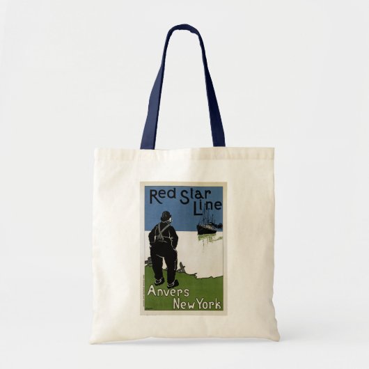 Tote Bag Ligne étoile rouge (Devant)