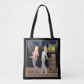 Tote Bag Ligne signe de femmes de danse avec prudence (Devant)