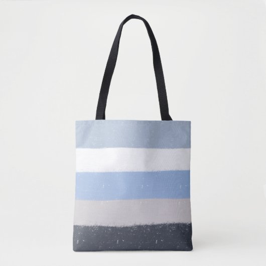 Tote Bag Lignes bleues (Devant)