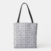Tote Bag Lignes carrées (Dos)
