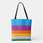 Tote Bag Lignes colorées (Dos)