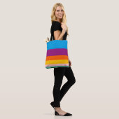 Tote Bag Lignes colorées (Sur le modèle)