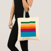Tote Bag Lignes colorées (Devant (produit))