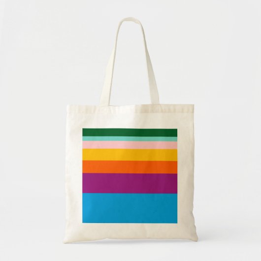 Tote Bag Lignes colorées (Devant)