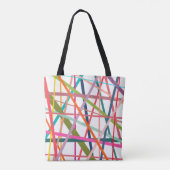 Tote Bag Lignes colorées (Dos)