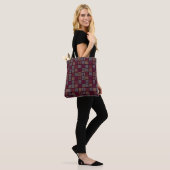 Tote Bag Lignes colorées carrées (Sur le modèle)