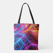 Tote Bag Lignes de néon (Dos)