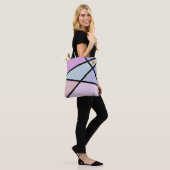 Tote Bag Lignes et formes géométriques multicolores (Sur le modèle)