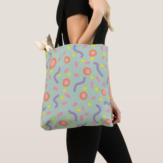 Tote Bag Lignes et points Confetti Joy  (De près)