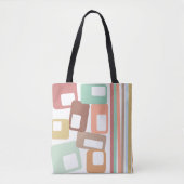 Tote Bag Lignes et rectangles (Devant)