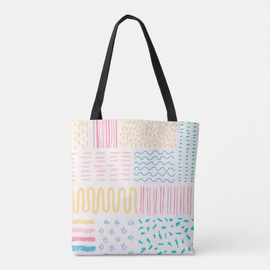 Tote Bag Lignes motifs (Dos)
