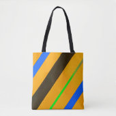 Tote Bag Lignes orange (Devant)