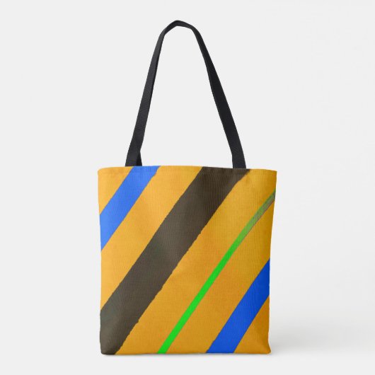 Tote Bag Lignes orange (Dos)
