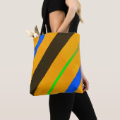 Tote Bag Lignes orange (De près)