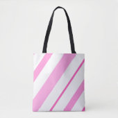 Tote Bag Lignes roses (Devant)