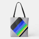 Tote Bag Lignes sombres (Dos)
