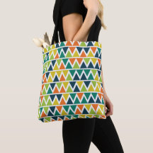 Lignes Triangles Orange Jaune Vert clair