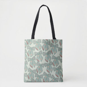 Tote Bag Lignes vertes Sage