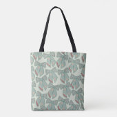 Tote Bag Lignes vertes Sage (Dos)