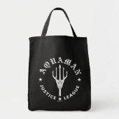 Tote Bag Ligue de Justice | Aquaman Retro Trident Emblem (Devant)