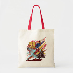 Tote Bag Ligue de Justice Badge Superman, Flash et Batman