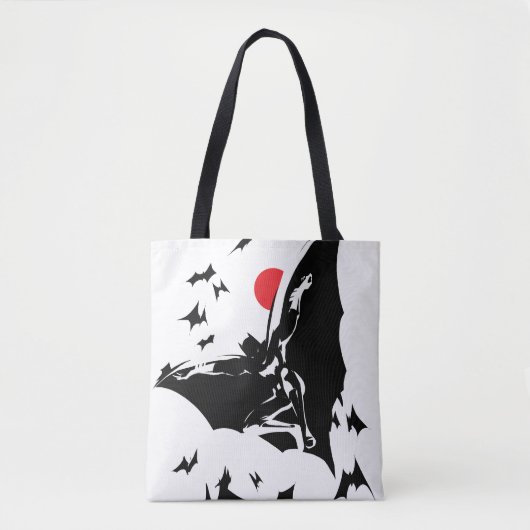 Tote Bag Ligue de Justice | Batman dans le nuage de chauves (Devant)