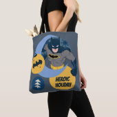 Tote Bag Ligue de Justice Batman Holiday Bauble (De près)