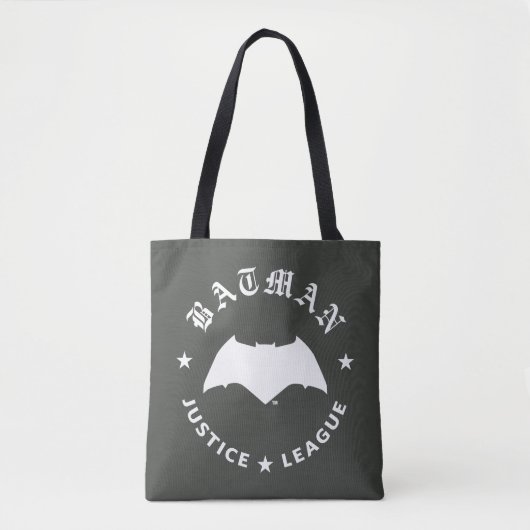 Tote Bag Ligue de Justice | Batman Retro Bat Emblem (Devant)