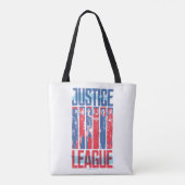Tote Bag Ligue de Justice | Blue & Red Group Pop Art (Dos)