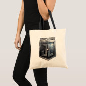 Tote Bag Ligue de Justice | Bouclier JL métallique (Devant (produit))