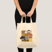 Tote Bag Ligue de justice de Chibi | Voler, Tirer, Exécuter (Devant (produit))