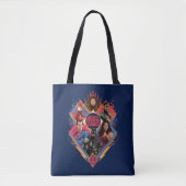 Tote Bag Ligue de Justice | Insigne du groupe de hachures d (Devant)