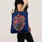 Tote Bag Ligue de Justice | Insigne du groupe de hachures d (De près)