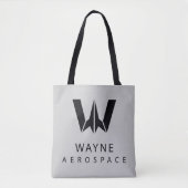 Tote Bag Ligue de Justice | Logo Wayne Aerospace (Devant)
