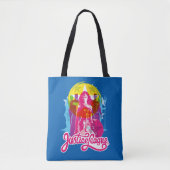 Tote Bag Ligue de Justice | Retro Group & Logo Pop Art (Devant)