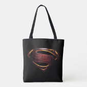Tote Bag Ligue de Justice | Symbole de superman métallique (Dos)