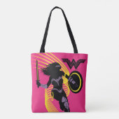 Tote Bag Ligue de Justice | Wonder Woman Icon Silhouette (Dos)