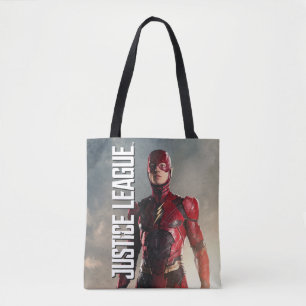 Tote Bag Ligue de la justice Le flash sur le champ de bata