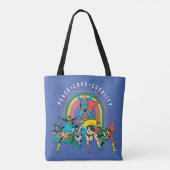 Tote Bag Ligue de la Justice - Paix, Amour, Égalité (Dos)