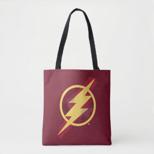 Tote Bag Ligue de la justice Symbole Flash de brosse et de
